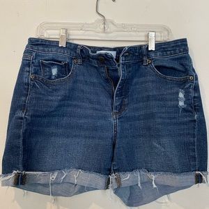 Curvy jean shorts size 12